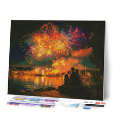 Cargar imagen en el visor de la galería, Diamond Painting - Familia y Fuegos Artificiales