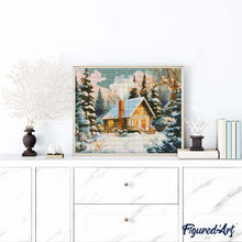 Cargar imagen en el visor de la galería, Diamond Painting - Cabaña de Invierno
