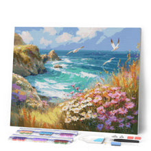 Cargar imagen en el visor de la galería, Diamond Painting - Vista al Océano en Flor