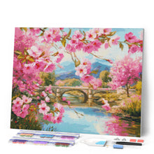 Cargar imagen en el visor de la galería, Diamond Painting - Puente de Cerezos en Flor