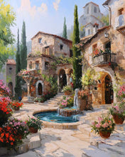 Cargar imagen en el visor de la galería, Diamond Painting - Villa Mediterránea
