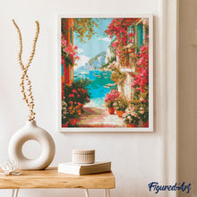 Cargar imagen en el visor de la galería, Diamond Painting - Vista de la Riviera Italiana