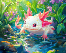 Cargar imagen en el visor de la galería, Diamond Painting - Axolotl Nadador