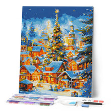 Cargar imagen en el visor de la galería, Diamond Painting - Poblado Navideño Brillante
