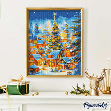 Cargar imagen en el visor de la galería, Diamond Painting - Poblado Navideño Brillante