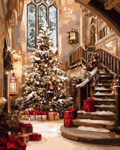 Cargar imagen en el visor de la galería, Diamond Painting - Diamond Painting - Gran Salón Navideño 40x50cm con bastidor montado