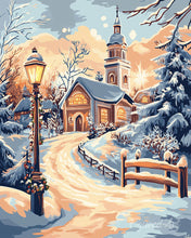 Cargar imagen en el visor de la galería, Diamond Painting - Diamond Painting - Camino a la Capilla 40x50cm con bastidor montado