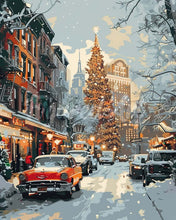 Cargar imagen en el visor de la galería, Diamond Painting - Calle Invernal de Nueva York