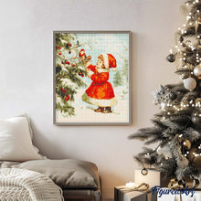 Cargar imagen en el visor de la galería, Diamond Painting - Niña Linda de Navidad