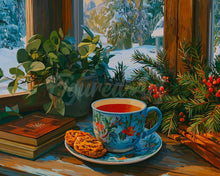 Cargar imagen en el visor de la galería, Diamond Painting - Té de la Tarde Invernal