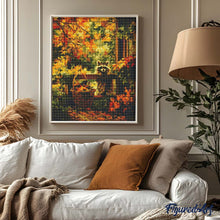 Cargar imagen en el visor de la galería, Diamond Painting - Mapache lindo en otoño