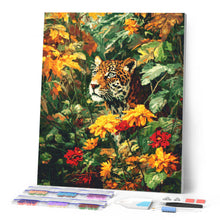 Cargar imagen en el visor de la galería, Diamond Painting - Leopardo en otoño