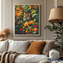 Cargar imagen en el visor de la galería, Diamond Painting - Leopardo en otoño