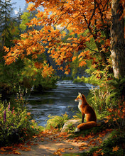 Cargar imagen en el visor de la galería, Diamond Painting - Zorro rojo junto al río
