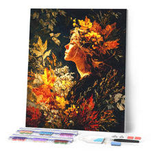 Cargar imagen en el visor de la galería, Diamond Painting - Dama del follaje dorado