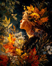 Cargar imagen en el visor de la galería, Diamond Painting - Dama del follaje dorado