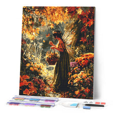 Cargar imagen en el visor de la galería, Diamond Painting - Hada del jardín de otoño
