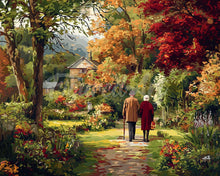 Cargar imagen en el visor de la galería, Diamond Painting - Amor eterno en otoño