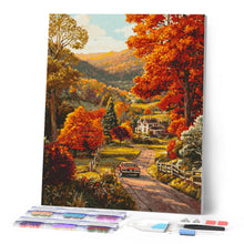 Cargar imagen en el visor de la galería, Diamond Painting - Camino rural en otoño