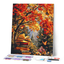 Cargar imagen en el visor de la galería, Diamond Painting - Lectura con mariposas