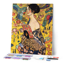 Cargar imagen en el visor de la galería, Diamond Painting - Dama con abanico - Klimt