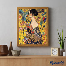 Cargar imagen en el visor de la galería, Diamond Painting - Dama con abanico - Klimt