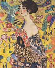 Cargar imagen en el visor de la galería, Diamond Painting - Dama con abanico - Klimt