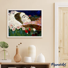 Cargar imagen en el visor de la galería, Diamond Painting - Ria Munk en su lecho de muerte - Klimt