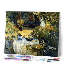 Cargar imagen en el visor de la galería, Diamond Painting - El desayuno en el jardín - Monet
