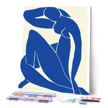 Cargar imagen en el visor de la galería, Diamond Painting - Azul desnudo II - Matisse