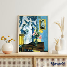 Cargar imagen en el visor de la galería, Diamond Painting - Torso de yeso con ramo de flores - Matisse