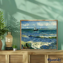 Cargar imagen en el visor de la galería, Diamond Painting - Paisaje marino cerca de Les Saintes-Maries-de-la-Mer - Van Gogh