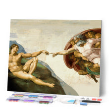 Cargar imagen en el visor de la galería, Diamond Painting - La creación de Adán - Miguel Ángel
