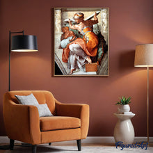 Cargar imagen en el visor de la galería, Diamond Painting - La Sibila Libia - Miguel Ángel