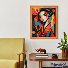 Cargar imagen en el visor de la galería, Diamond Painting - Geisha Abstracta Audaz