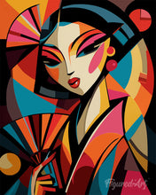Cargar imagen en el visor de la galería, Diamond Painting - Geisha Abstracta Audaz