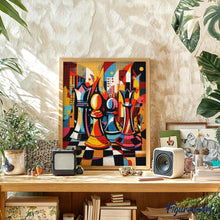 Cargar imagen en el visor de la galería, Diamond Painting - Tablero de Ajedrez Abstracto Audaz