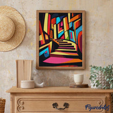 Cargar imagen en el visor de la galería, Diamond Painting - Escalera Abstracta Audaz