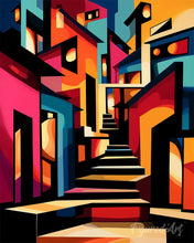 Cargar imagen en el visor de la galería, Diamond Painting - Callejón Abstracto Audaz