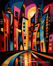 Cargar imagen en el visor de la galería, Diamond Painting - Rascacielos Abstractos Audaces
