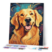 Cargar imagen en el visor de la galería, Diamond Painting - Golden Retriever soleado