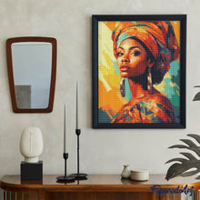 Cargar imagen en el visor de la galería, Diamond Painting - Mujer con pañuelo colorido