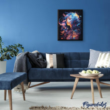 Cargar imagen en el visor de la galería, Diamond Painting - Mujer sueño neón