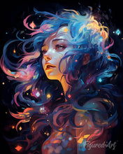 Cargar imagen en el visor de la galería, Diamond Painting - Mujer sueño neón