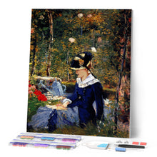 Cargar imagen en el visor de la galería, Diamond Painting - Joven mujer en el jardín - Manet