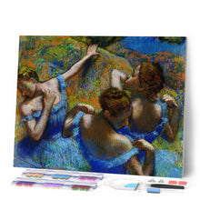 Cargar imagen en el visor de la galería, Diamond Painting - Las bailarinas azules - Degas