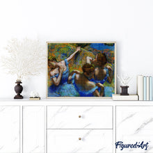 Cargar imagen en el visor de la galería, Diamond Painting - Las bailarinas azules - Degas