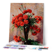 Cargar imagen en el visor de la galería, Diamond Painting - Carnations in a silver vase - Abbott Fuller Graves