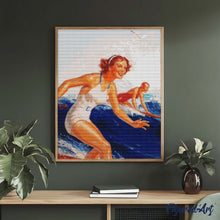 Cargar imagen en el visor de la galería, Diamond Painting - Chicas surfistas de Hawái