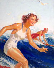 Cargar imagen en el visor de la galería, Diamond Painting - Chicas surfistas de Hawái